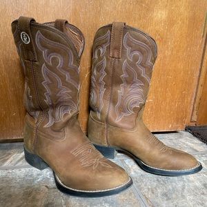 Tony Lama Cheyenne round toe cowboy cowgirl boots size 7
